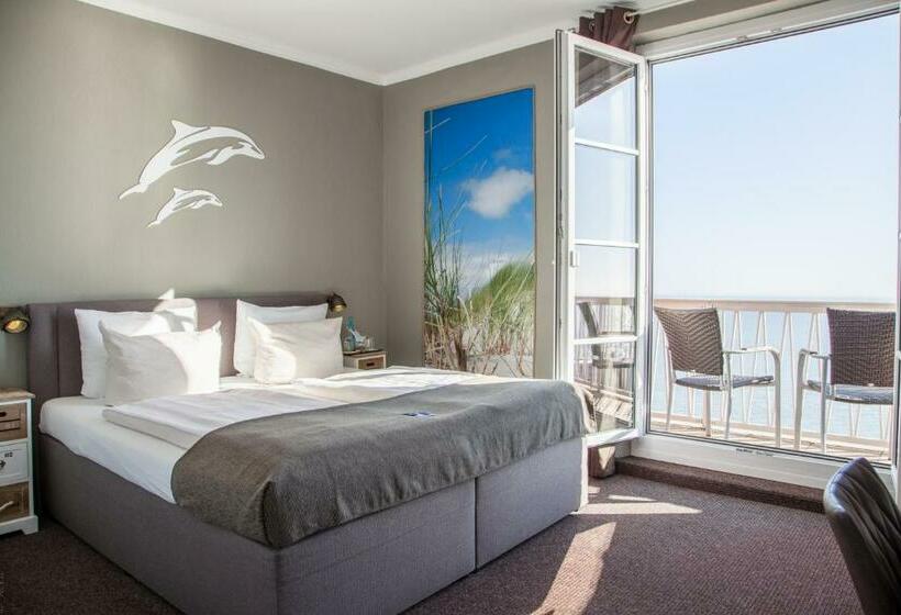 غرفة قياسية مطلّة علي البحر, Akzent Strandhotels Seestern, Delphin & Lachs