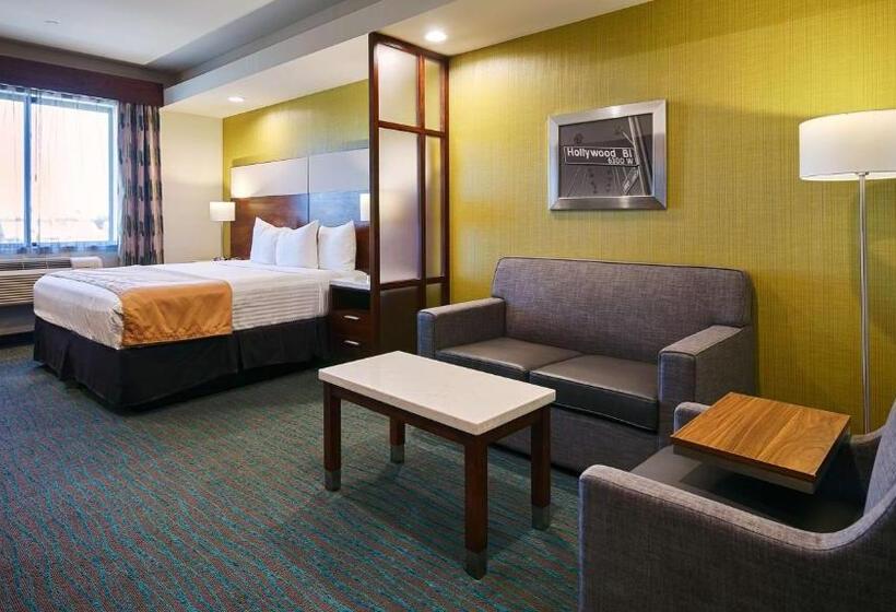 适合残疾人士使用的带超级大床的标准间, Best Western Plus Gardena Los Angeles Inn & Suites