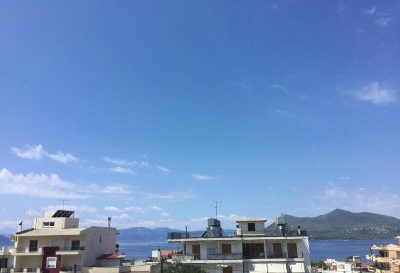 침실 1개 바다 전망 아파트, Kallithea