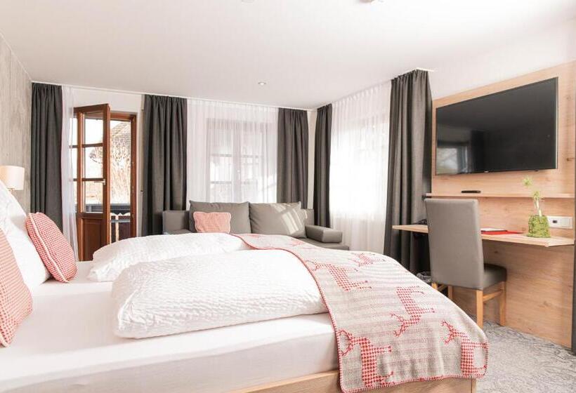 Quarto Comfort com Varanda, Genusshotel Hirschen   Erholung Im Grünen