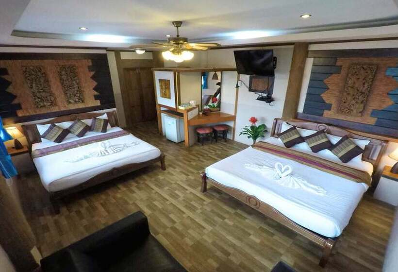 景色の見えるスタンダード4人部屋, Dd Hut Koh Tao