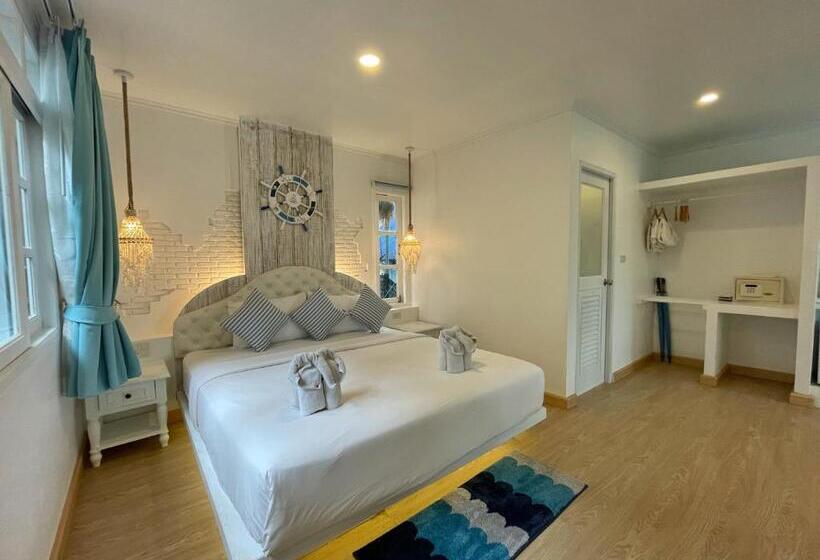 キングサイズベッドのスーペリアルーム, Dd Hut Koh Tao