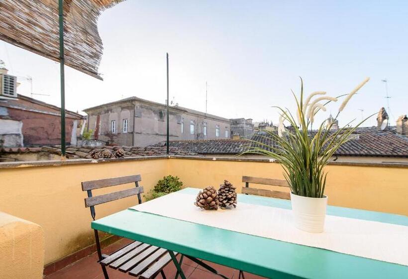 דירה בת חדר שינה 1 עם מרפסת, White Terrace Apartment Navona
