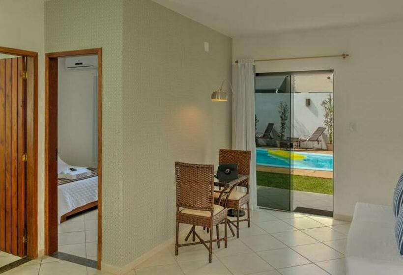 شقة غرفة واحدة مطلة على حمام السباحة, Pousada Lua E Mar