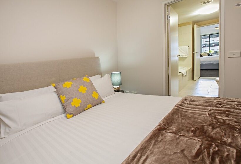 발코니가 있는 2 베드룸 아파트, Melbourne Holiday Apartments Flinders Wharf
