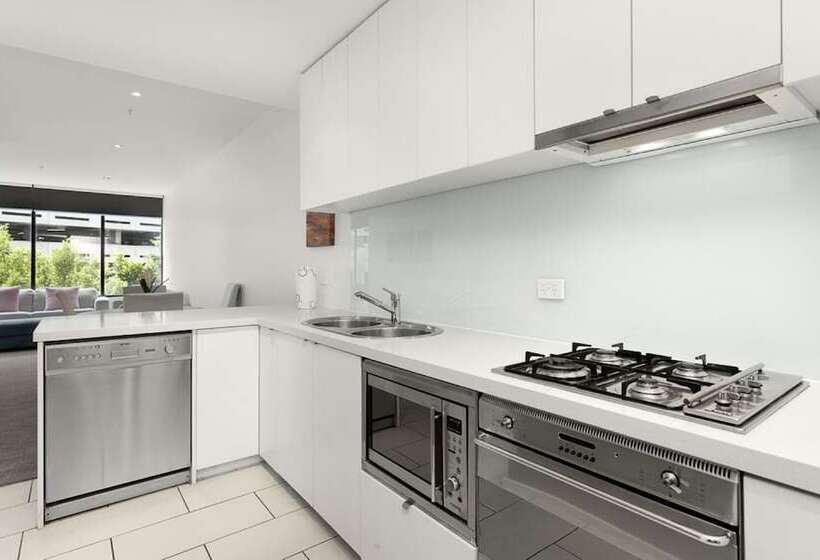 발코니가 있는 2 베드룸 아파트, Melbourne Holiday Apartments Flinders Wharf