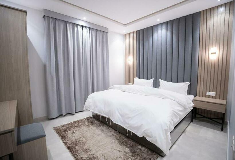 침실 1개 아파트, البرج الازرق شقق فندقية Alburj Alazraq