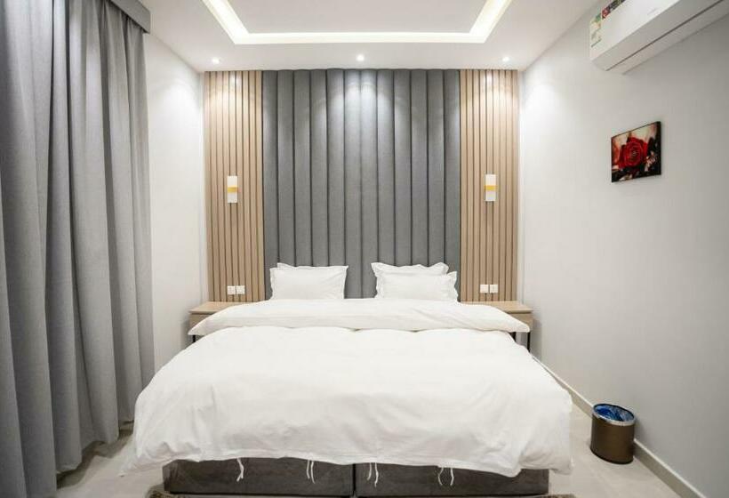 침실 2개 아파트, البرج الازرق شقق فندقية Alburj Alazraq