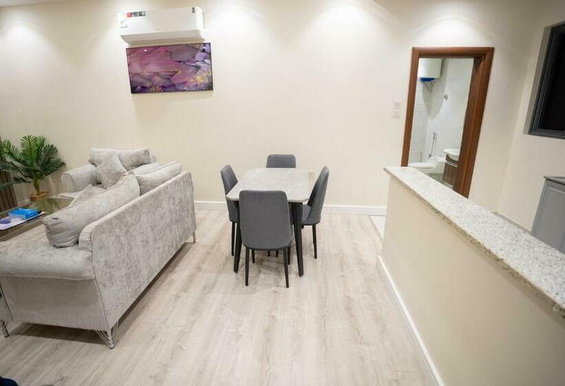 침실 2개 아파트, البرج الازرق شقق فندقية Alburj Alazraq