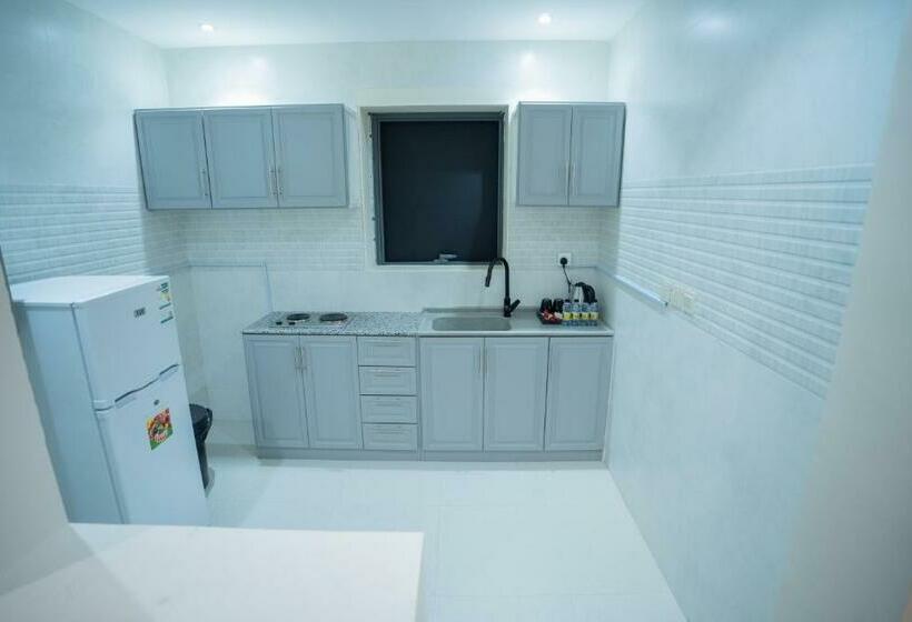 침실 2개 아파트, البرج الازرق شقق فندقية Alburj Alazraq