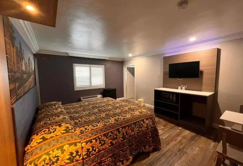 Standard-huone King-vuode, The Patio Motel Los Angeles, Lax