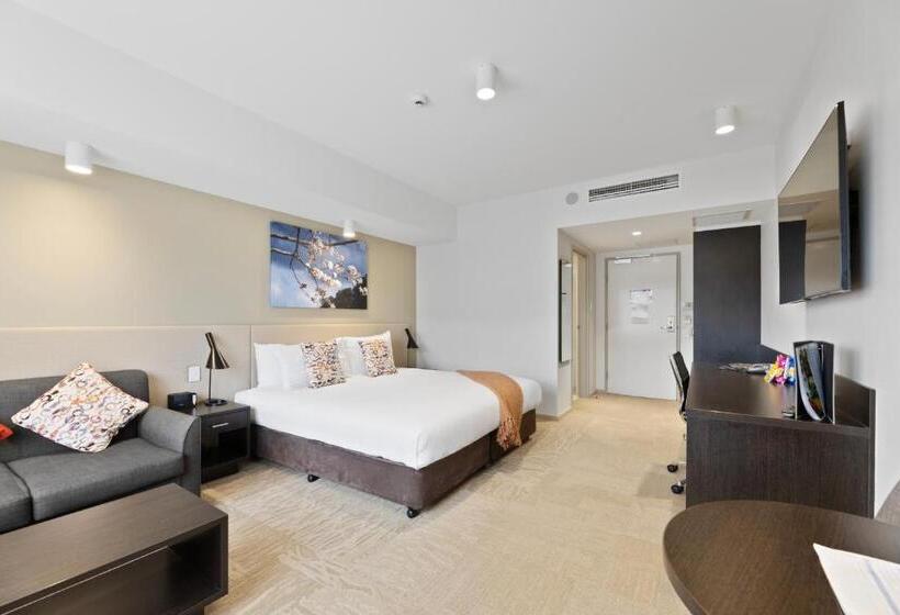 חדר קלאב עם מיטת קינג, Lithgow Workies Club Motel