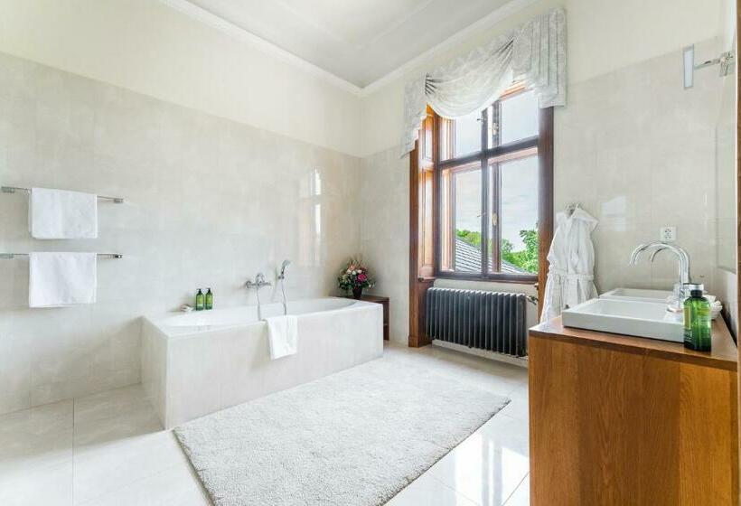 キングサイズベッドのデラックスルーム, Zámek Dobřenice