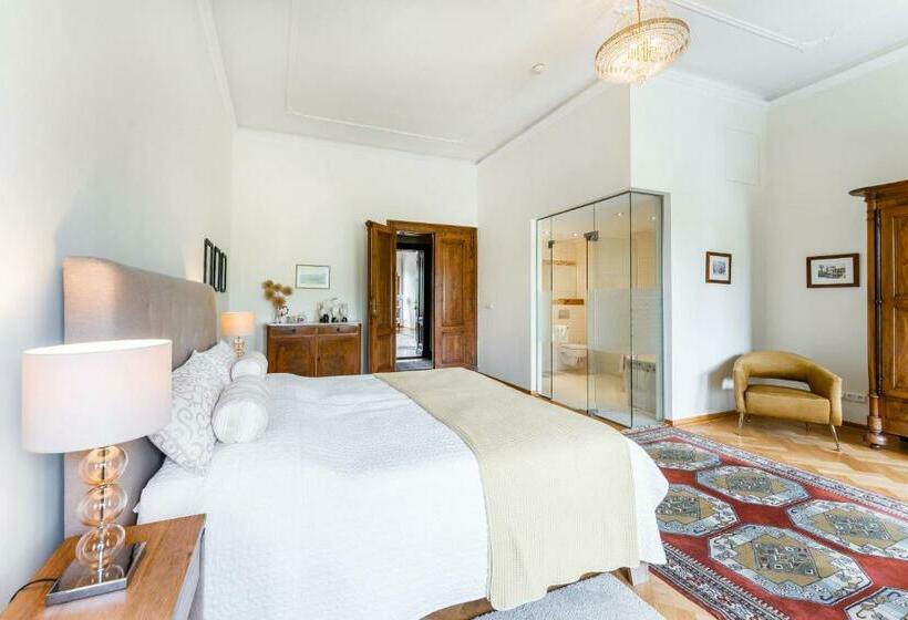 キングサイズベッドのデラックスルーム, Zámek Dobřenice