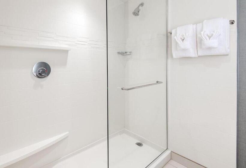 带大床的标准工作室, Residence Inn By Marriott Charlottesville Downtown