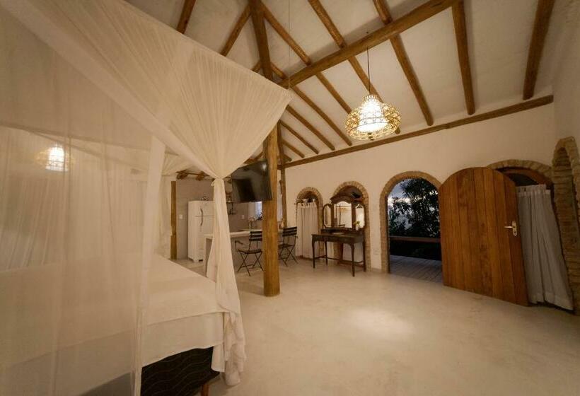 جناح ديلوكس مطل على البحر, Casarão Alto Mucugê