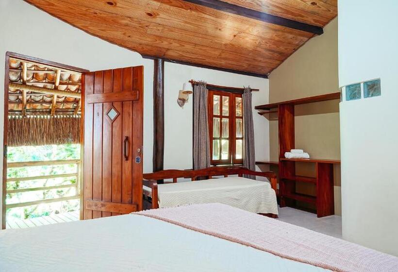 带花园景观的标准三人间, Pousada Fruta Pão