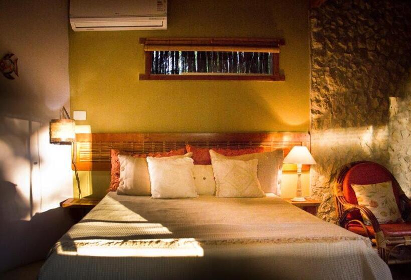 带花园景观的标准三人间, Pousada Fruta Pão