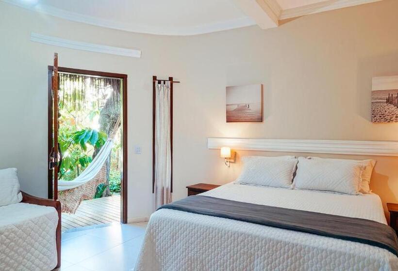 带花园景观的标准三人间, Pousada Fruta Pão