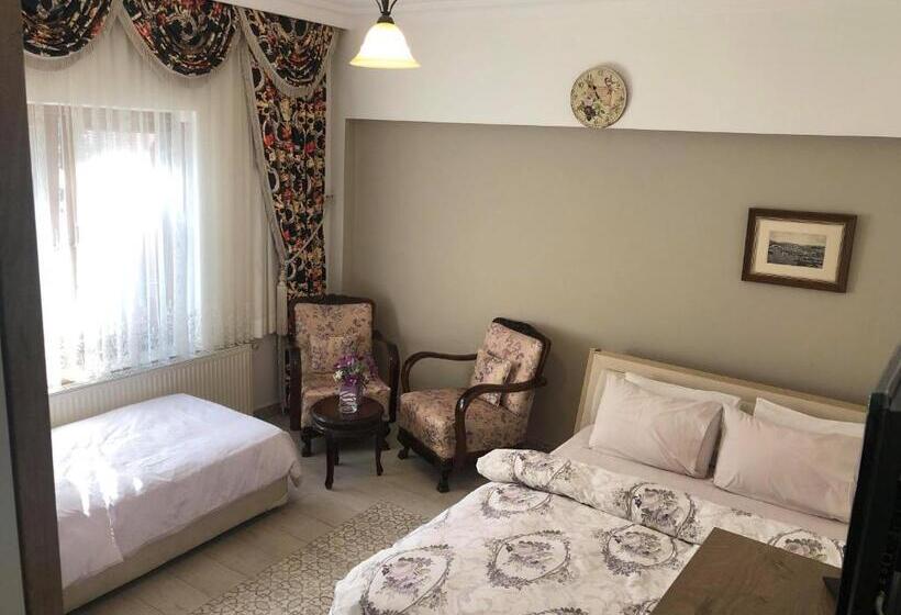 חדר לארבעה סטנדרטי עם נוף לגינה, Pekcan Otel