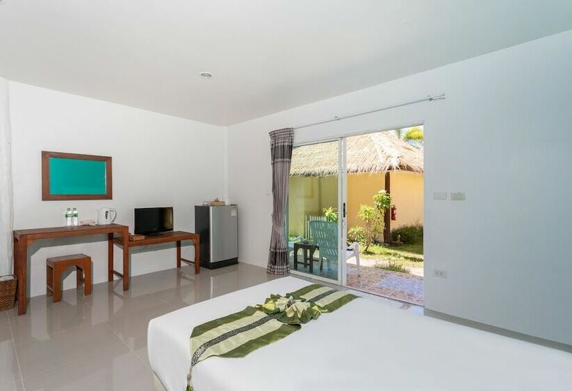 디럭스 룸 가든 전망, Koh Yao Heaven Beach Resort