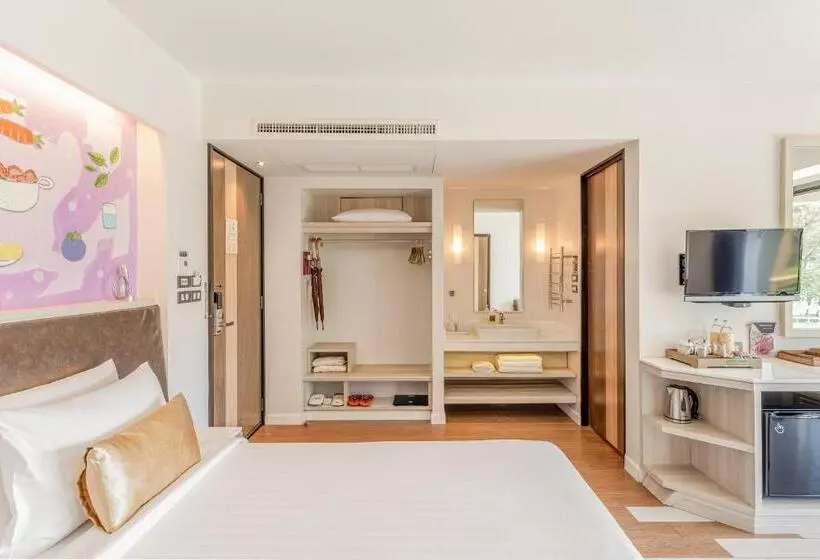 Deluxe-huone Puutarhanäkymä, Sand Dunes Chaolao Beach Resort