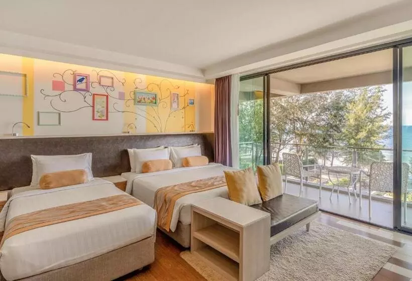 Deluxe-huone Merinäkymä Parveke, Sand Dunes Chaolao Beach Resort