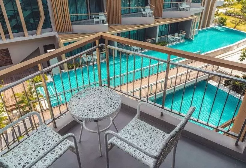 Deluxe-huone Allasnäkymä, Sand Dunes Chaolao Beach Resort
