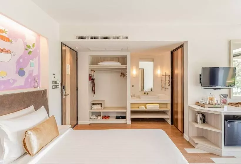 Deluxe-huone Puutarhanäkymä, Sand Dunes Chaolao Beach Resort