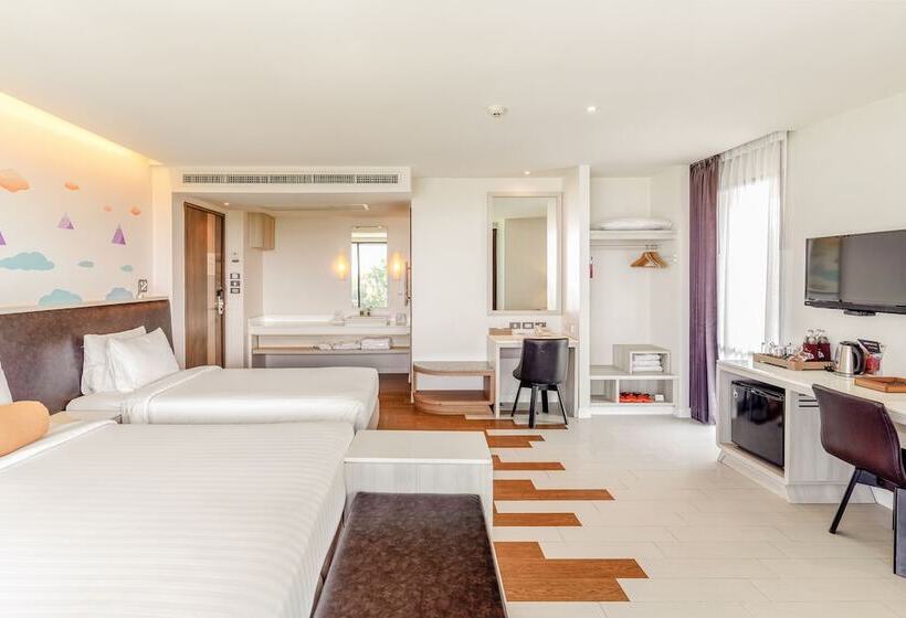 חדר משפחתי נוף לים, Sand Dunes Chaolao Beach Resort