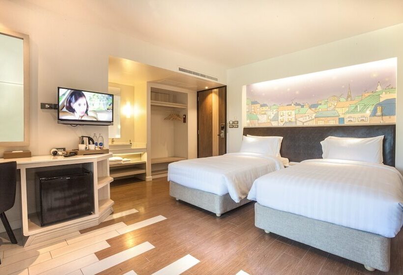 חדר דלוקס נוף לגינה, Sand Dunes Chaolao Beach Resort