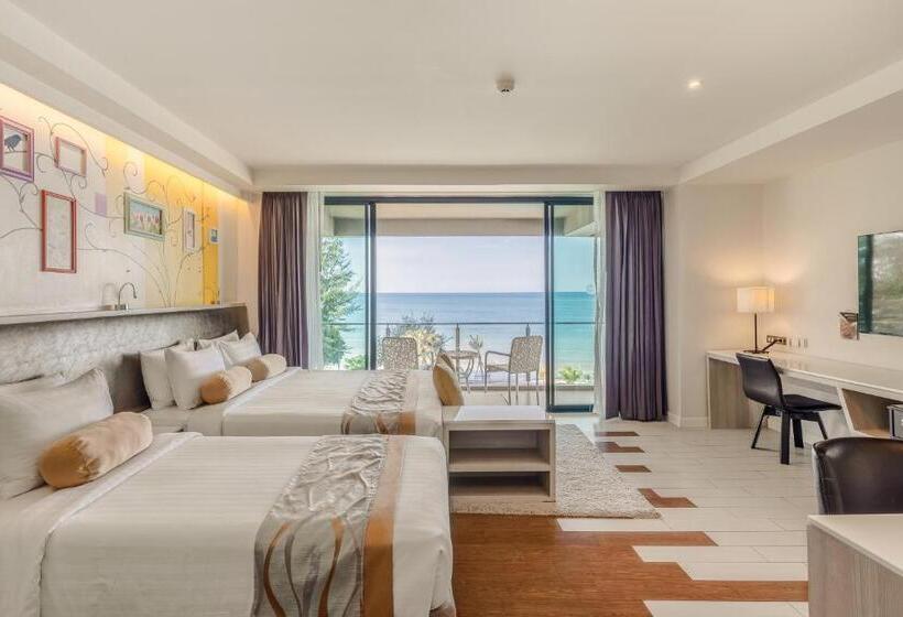 חדר דלוקס עם מרפסת נוף לים, Sand Dunes Chaolao Beach Resort