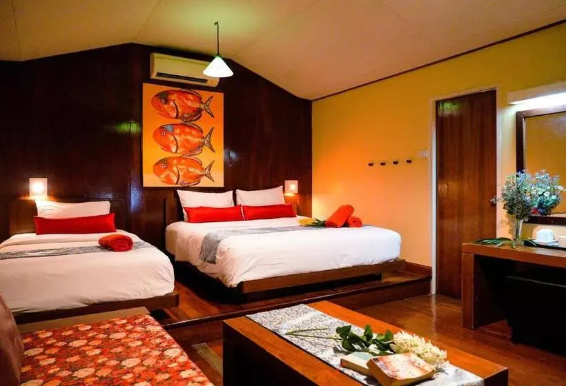 Deluxe-bungalow, Villa Cha Cha Chaolao Beach Resort