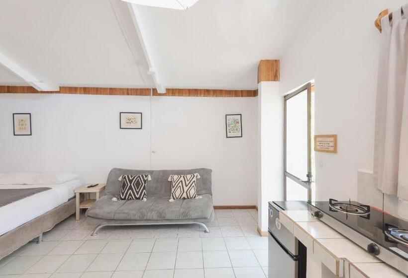 带1个卧室带花园景观的公寓, Maoritsio Garden Studios