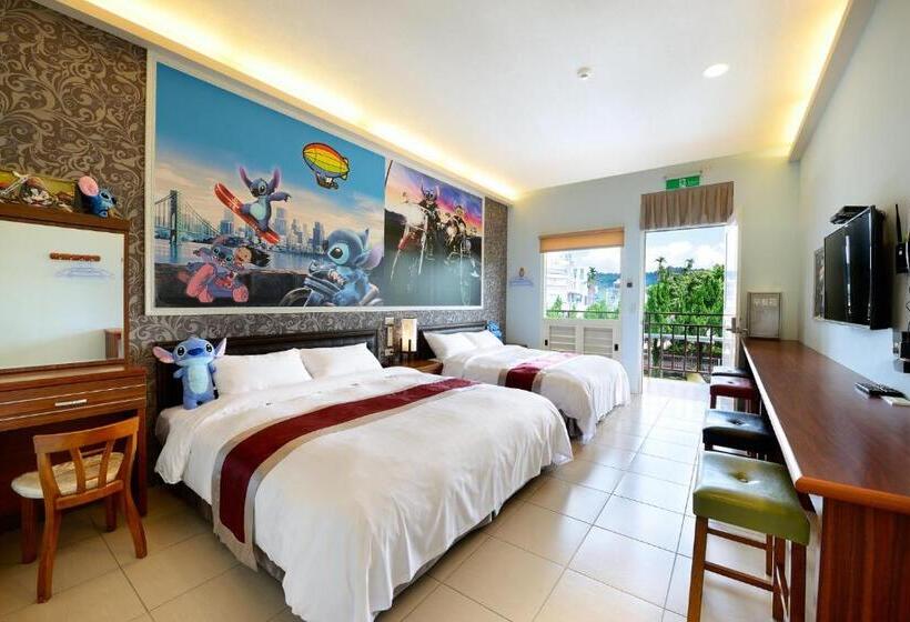 اتاق استاندارد چهار تخته, Jinge Guest House 集集金格民宿電動車充電站