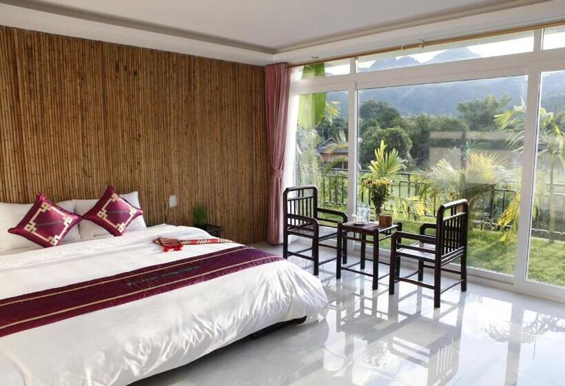 Deluxe Room Mountain View, Mai Chau Sunset Boutique