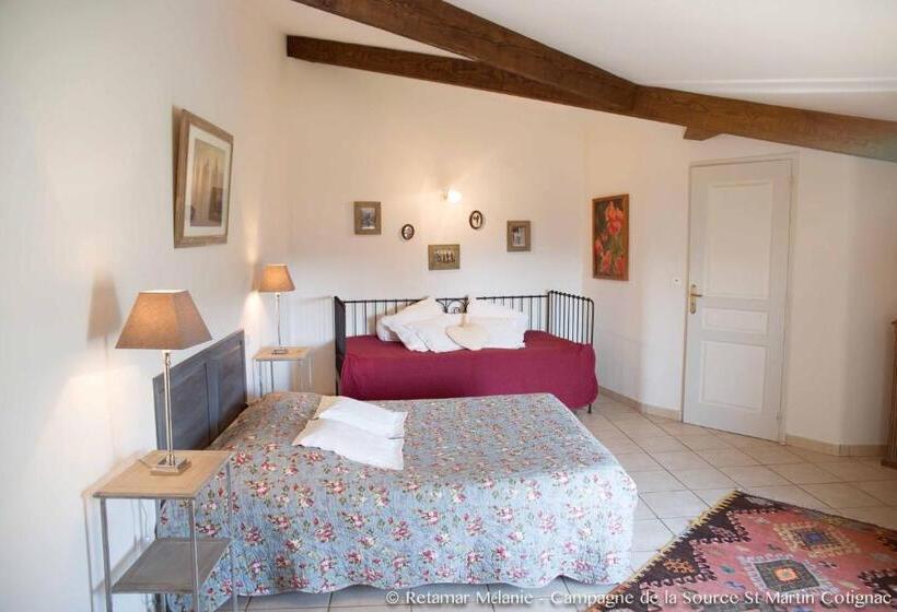 חדר סטנדרט נוף להרים, Campagne De La Source St Martin B&b