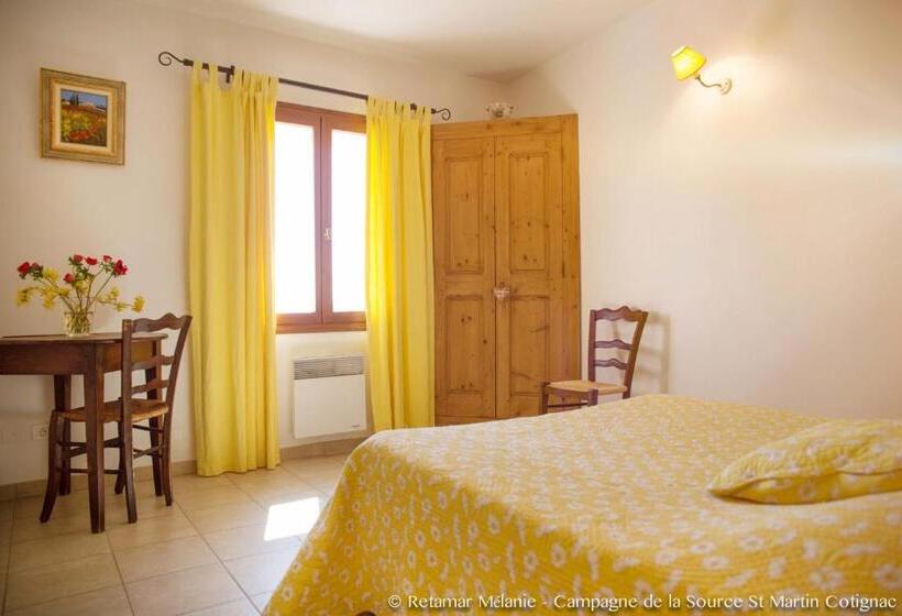 חדר סטנדרט עם נוף, Campagne De La Source St Martin B&b