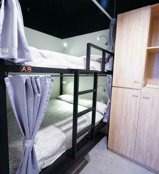 تختخواب در اتاق مشترک, Cavemen Hostel Taipei Station Youth Branch