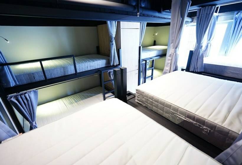 تختخواب در اتاق مشترک, Cavemen Hostel Taipei Station Youth Branch