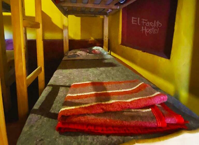 Кровать в Общей Комнате, El Farolito Hostel