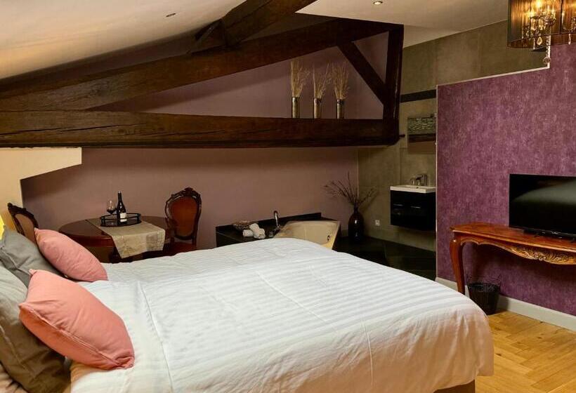 디럭스 룸 킹사이즈 침대, Pax Et Amor Chambres D Hôtes De Charme   Charming B&b