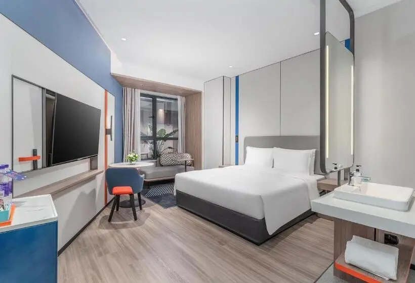 キングサイズベッドのスタンダードルーム, Holiday Inn Express Yinchuan Yuehai