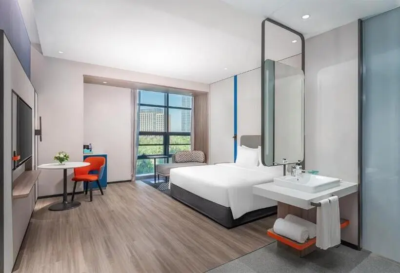 キングサイズベッドのスタンダードルーム, Holiday Inn Express Yinchuan Yuehai