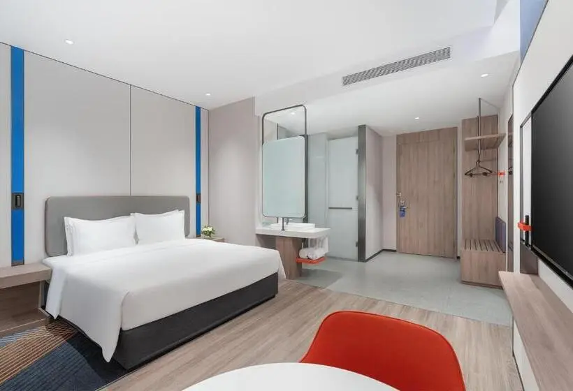 キングサイズベッドのスタンダードルーム, Holiday Inn Express Yinchuan Yuehai