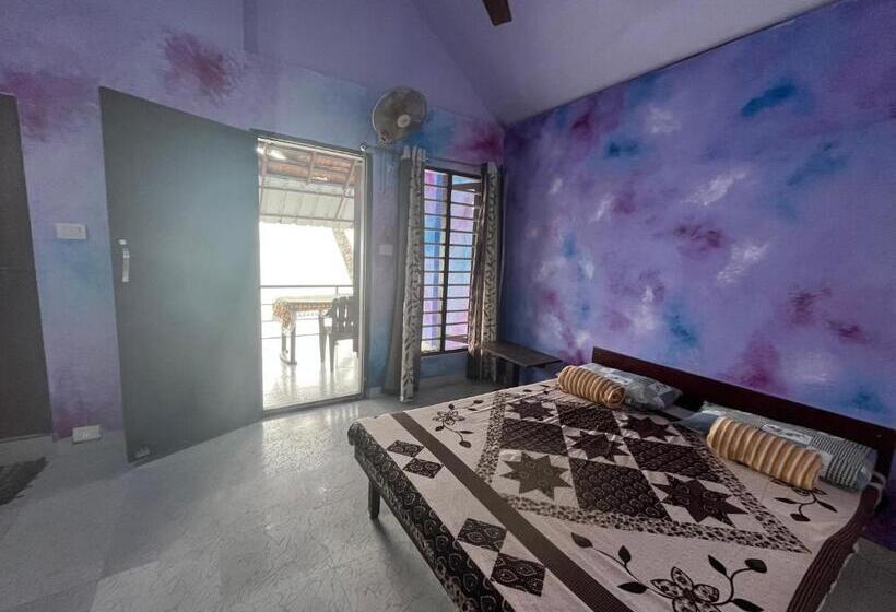 标准间带湖景, Santa Maria Hostel Munroe Island