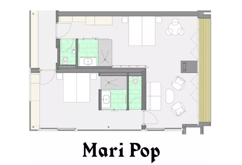 テラス付スイート, Mari Pop