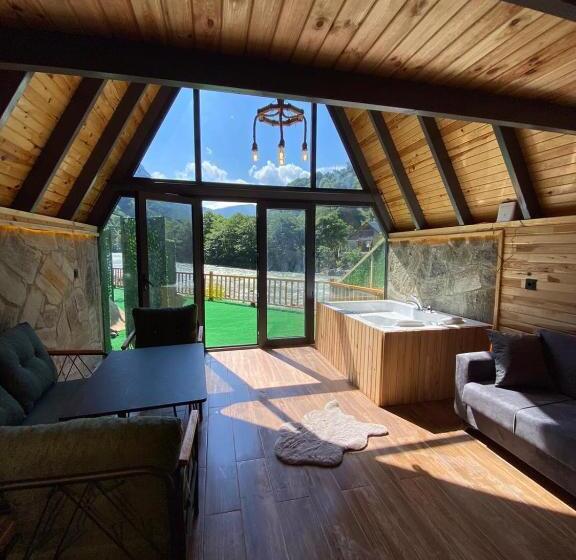 Номер Deluxe Кровать Кинг, Ri̇ver Si̇de Bungalov