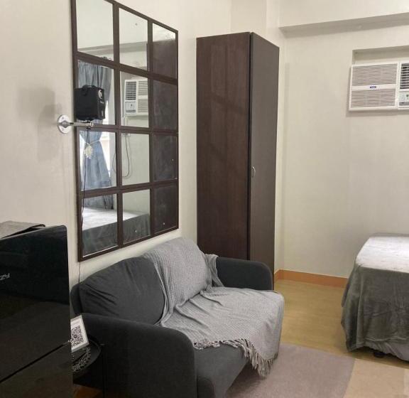 Standard Stúdió Szoba, Bohemian Inspired Studio Unit2 At Trees Residences