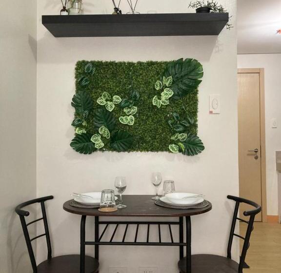 Standard Stúdió Szoba, Bohemian Inspired Studio Unit2 At Trees Residences